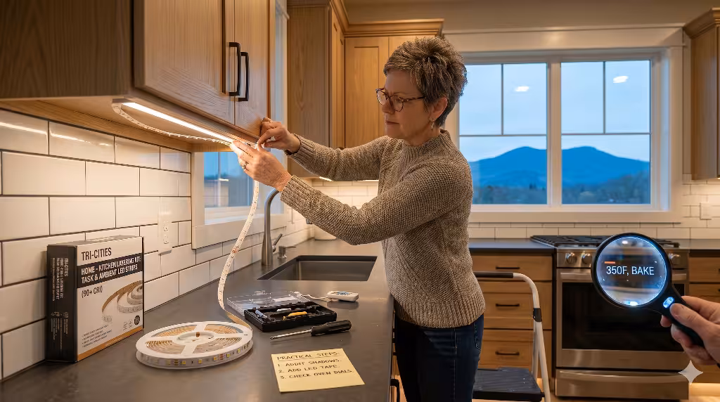 Ways to increase kitchen lighting.