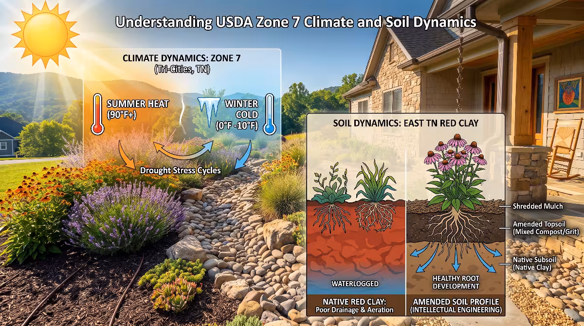 Climate and soil dynamics for zone 7.