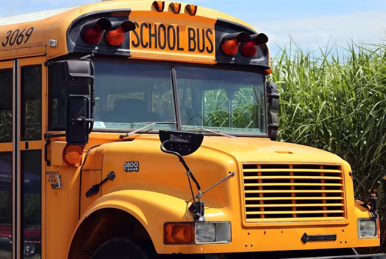 A school bus for school district.