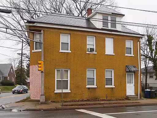 A commercial property with an apartment.