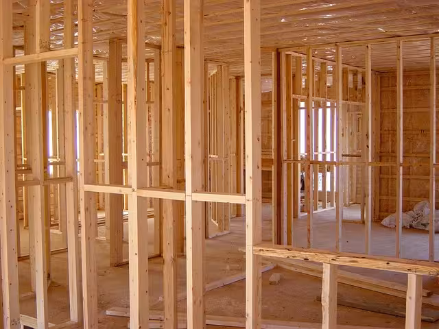 Wood framing of a new home for The Battle of the Build.