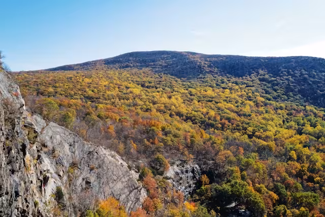 An area on the mountains.
