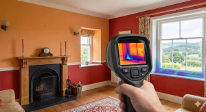 Somebody looking for air leak locations.