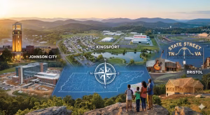 A collage with Johnson City and the other tri-cities of tn.