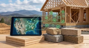 A house built with sustainable building materials.