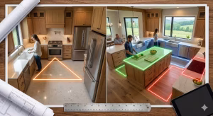 Zoned Kitchen Design vs triangle.