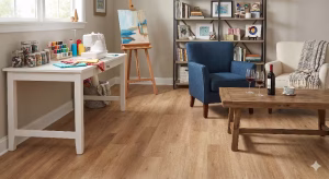 A house with a hobby room floor.