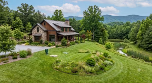 A house with an alternative septic system.