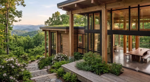 A house built with appalachian timber.