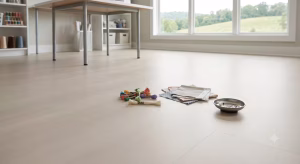 An example of easy-clean flooring for your custom home.