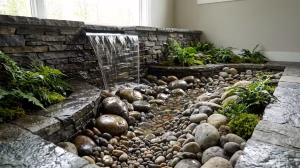 Interior water features in the home.