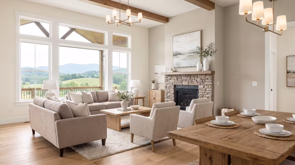 Neutral paint colors in a house.