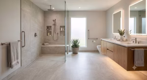 A bathroom with invisible accessibility.