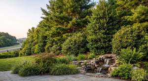 A biophilic barrier for traffic noise.