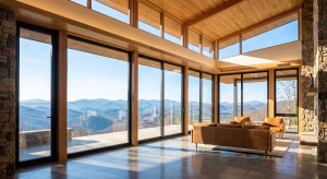 A home with passive solar lighting.