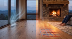 Radiant heat vs forced air.