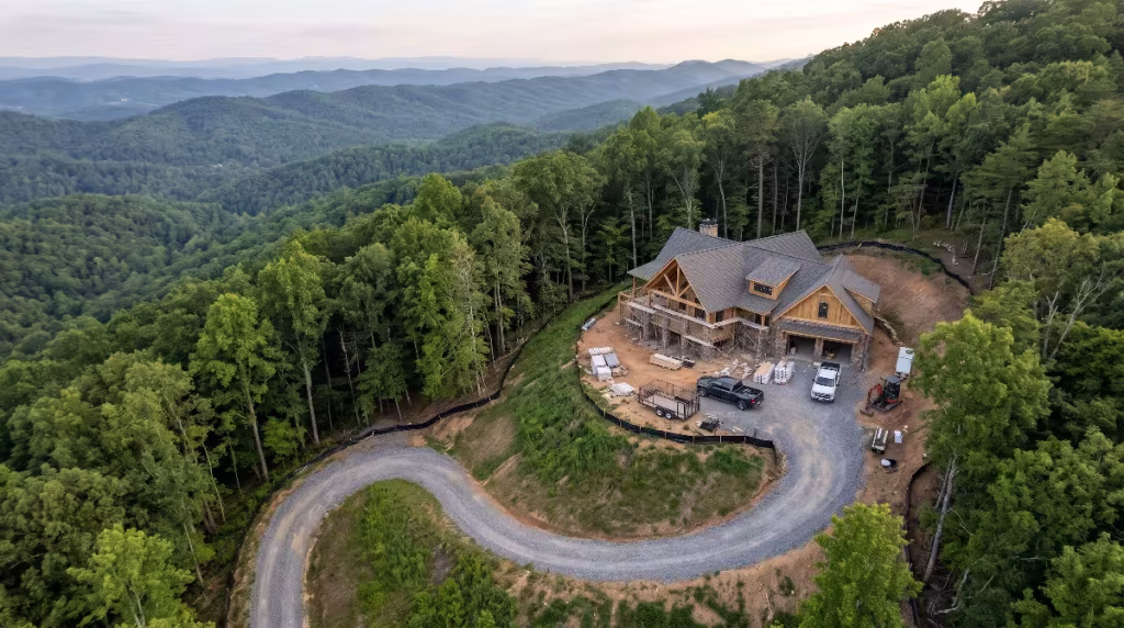 A house with a viewshed.