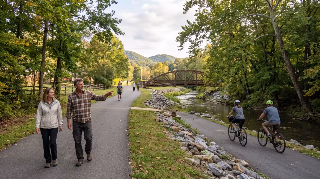 A greenway in bristol, tn.