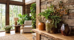 A home with handmade appalachian pottery.