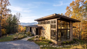 A house with passive solar heating in e tn.