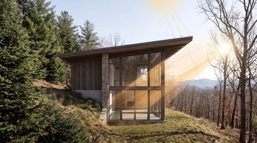 Siting a house to the sun.
