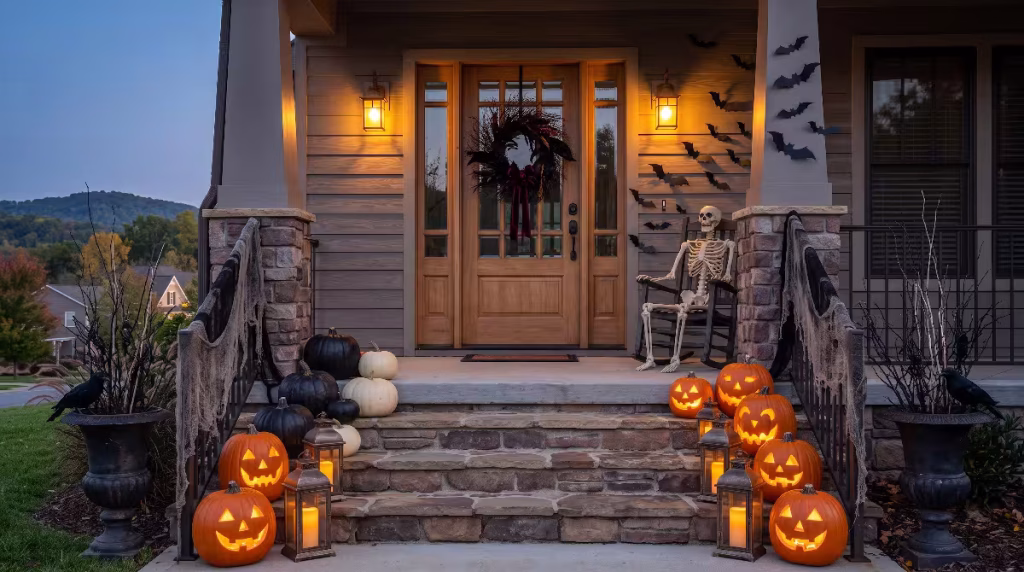 The spooky aesthetic for the front.
